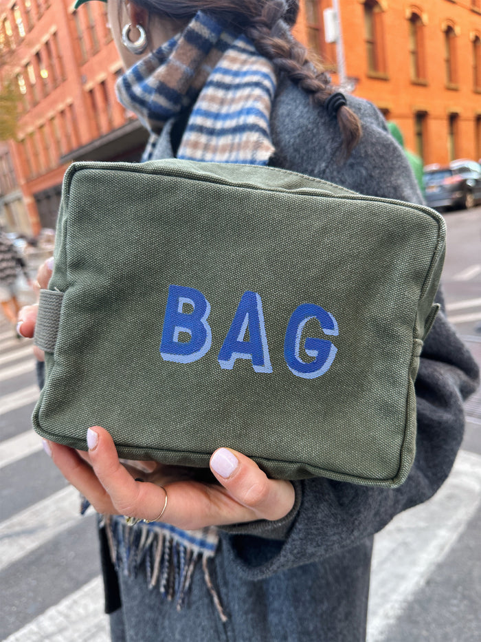 The Perfect Dopp Kit In Military Olive
