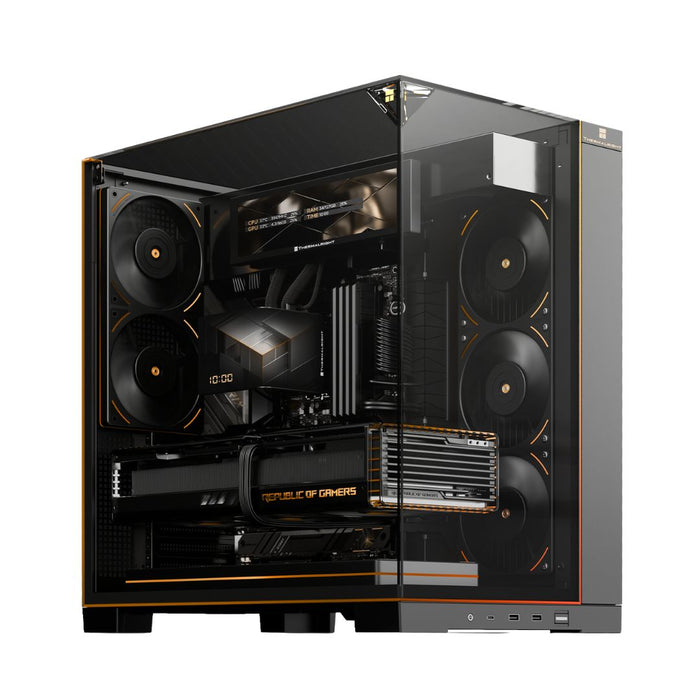 Thermalright TR-A70 VISION 5-Fan with LCD - ATX Computer Case, Black