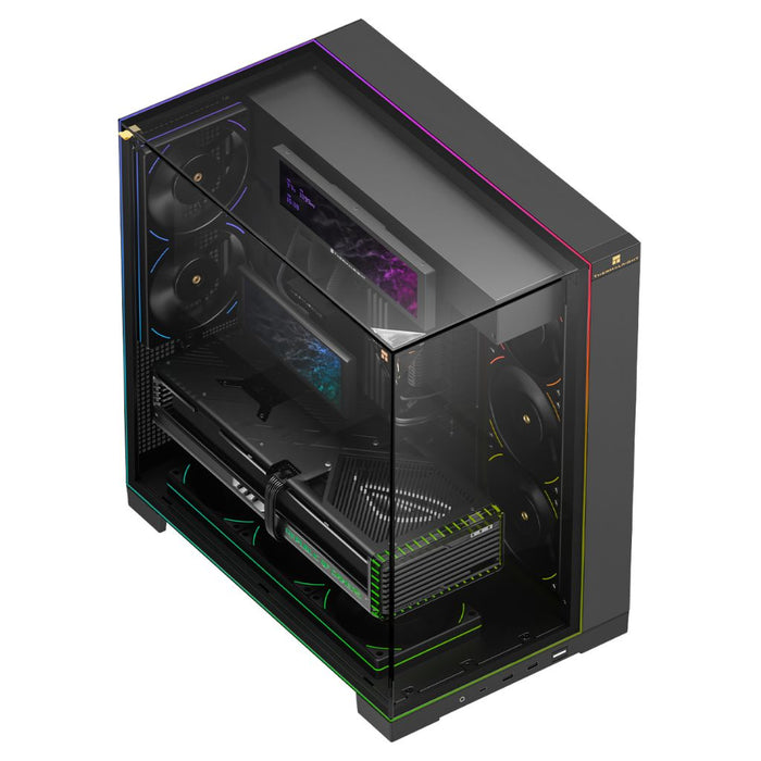 Thermalright TR-A70 VISION 5-Fan with LCD - ATX Computer Case, Black