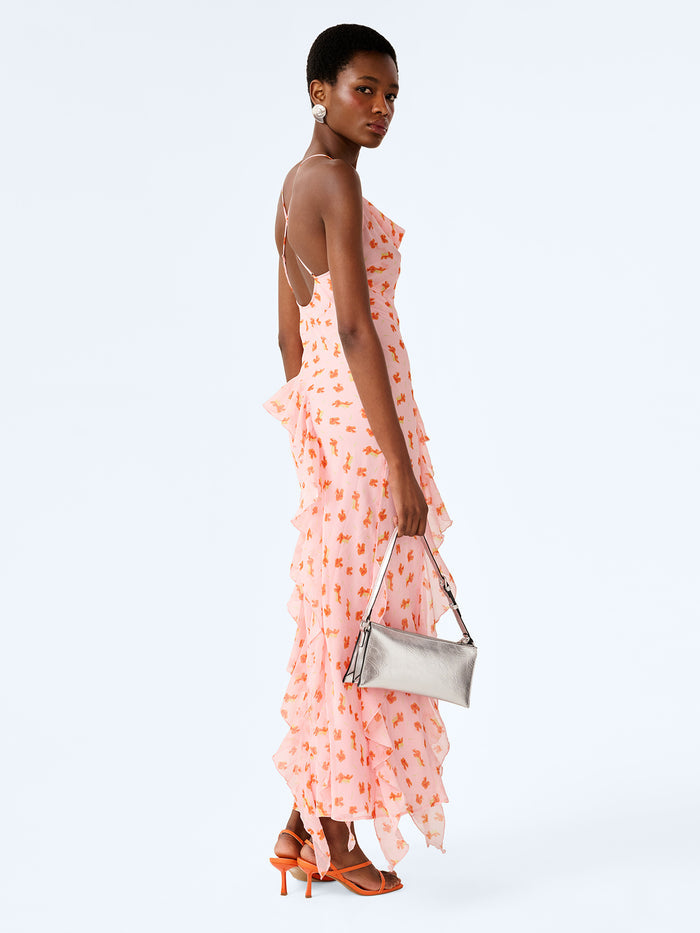 Thora Dress in Abstract Ditsy Floral