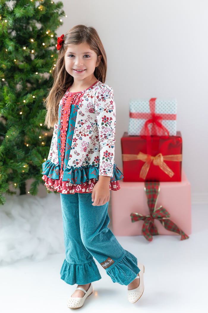 Tinselberry Lane Ruffle Tunic