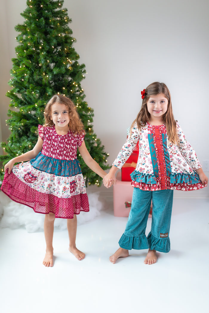 Tinselberry Lane Ruffle Tunic