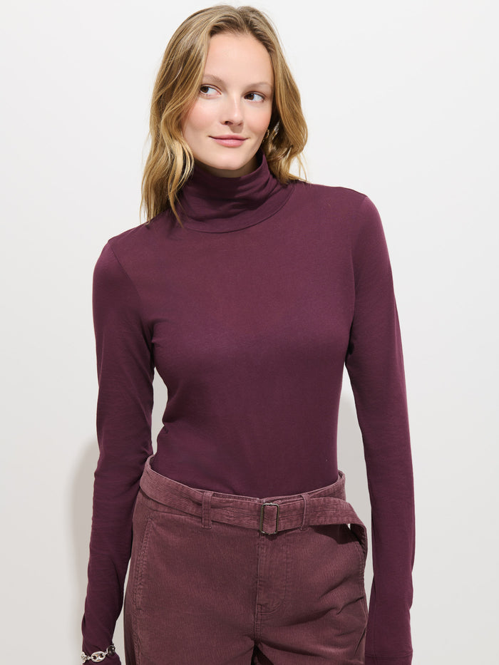 Tissue Turtleneck in Cotton