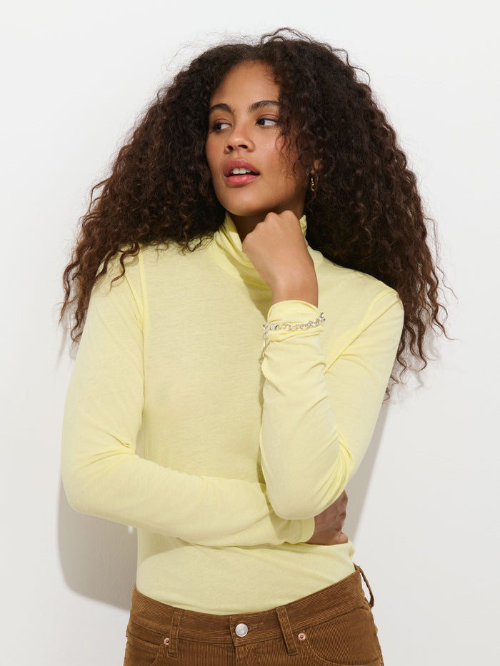 Tissue Turtleneck in Cotton