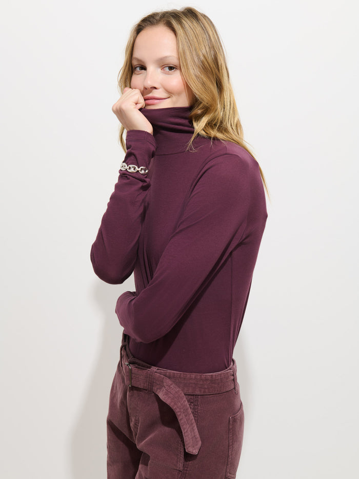 Tissue Turtleneck in Cotton