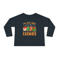 Toddler Long Sleeve Tee — "I'm Just Here for the Cookies" Christmas Cookies Shirt - 314 Originals