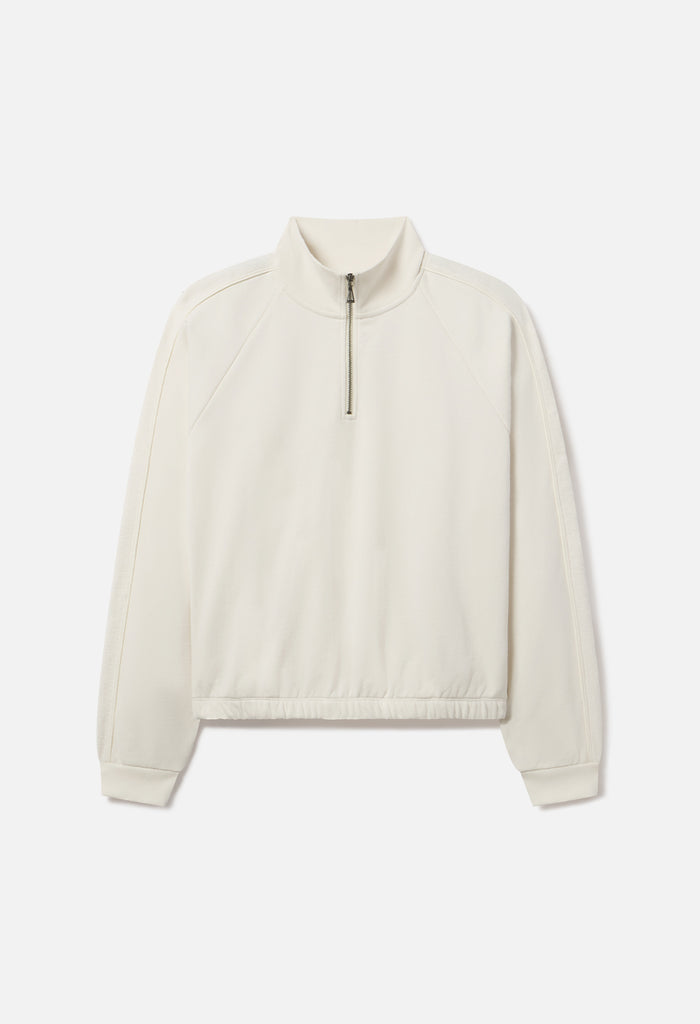 Track Half Zip / Salt
