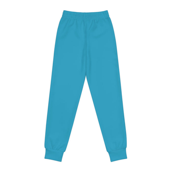 Turquoise Youth Joggers with 314 Originals Side Graphic — Kids Athletic Sweatpants - 314 Originals