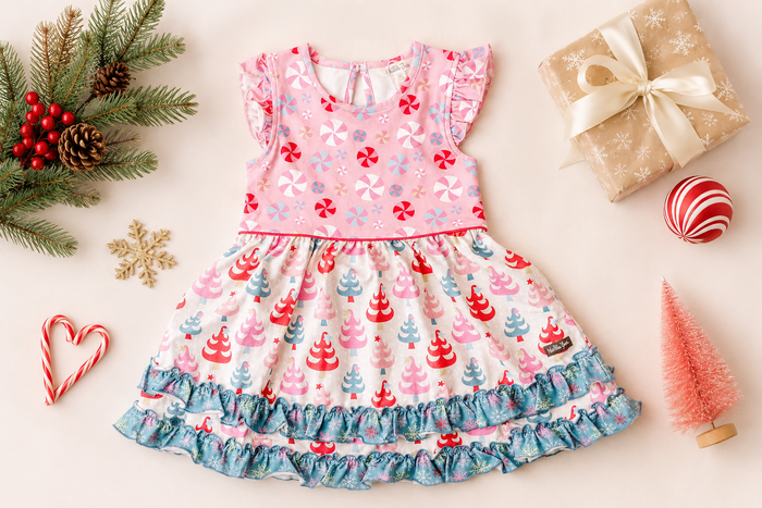 Twinkle Tree Treasures Ruffle Dress