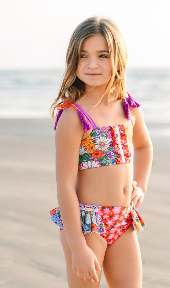 Two Piece Swimsuit | Flower Power