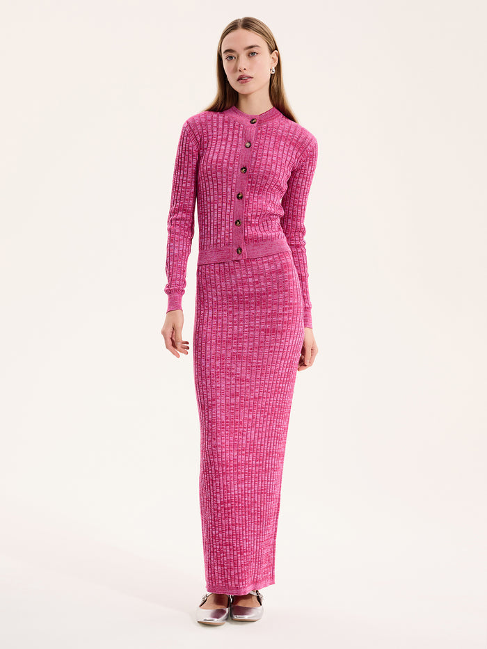 Tyler Dress in Space Dye Pink