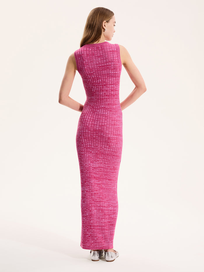Tyler Dress in Space Dye Pink