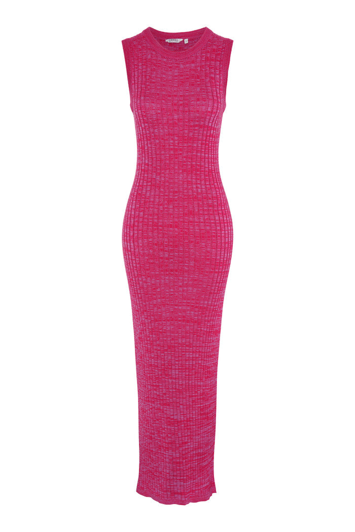 Tyler Dress in Space Dye Pink