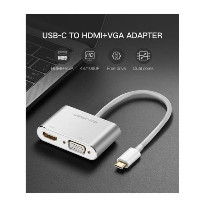 Ugreen UG-30843 - USB-C to HDMI & VGA Adapter