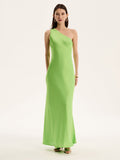 Uma Dress in Lime Green