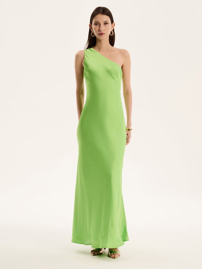 Uma Dress in Lime Green