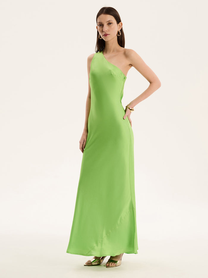 Uma Dress in Lime Green