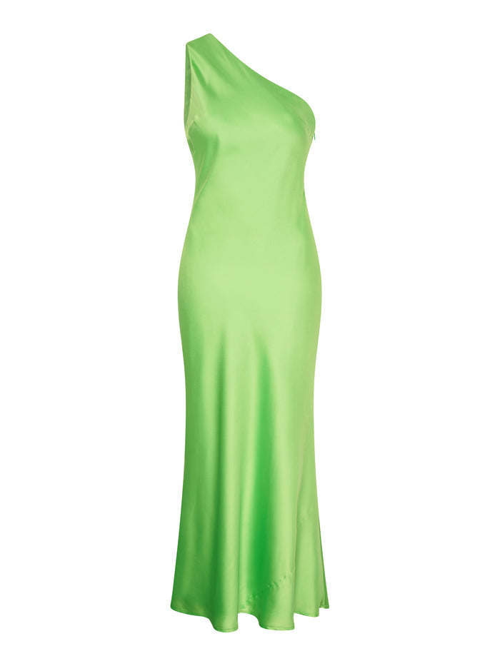 Uma Dress in Lime Green