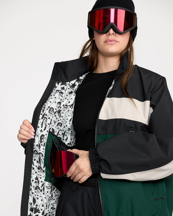 DLM Jacket-Black Green-Volcom