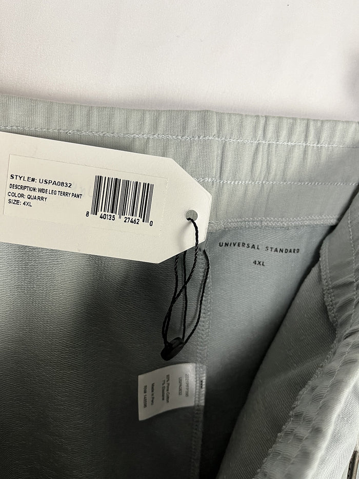 Universal Standard Size 4X (38/40) Gray Terry Sweatpants  NWT