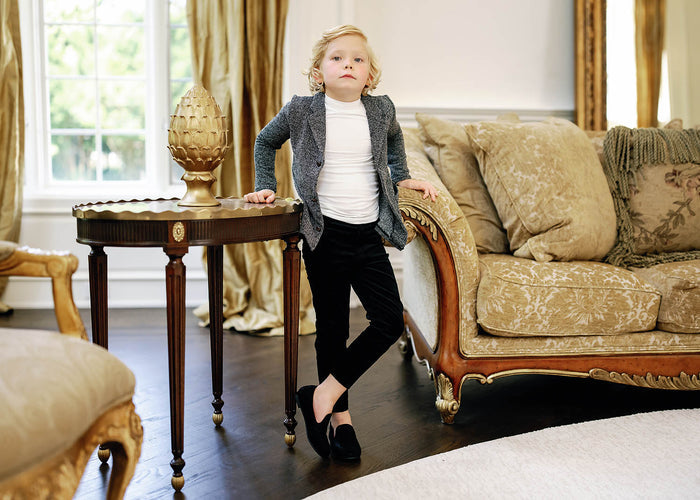 Velvet Pants -Navy