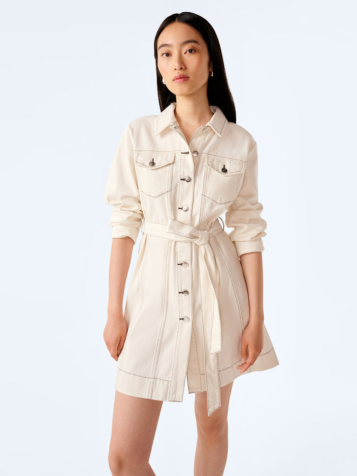 Vera Dress in Ecru