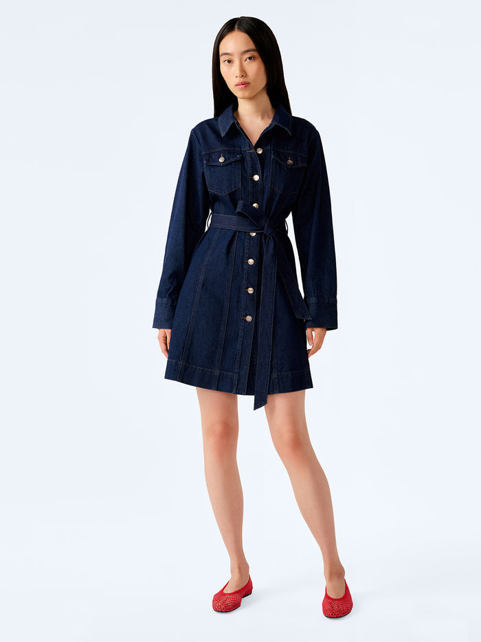 Vera Dress in Indigo