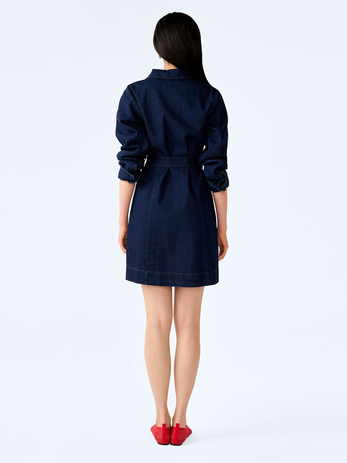 Vera Dress in Indigo