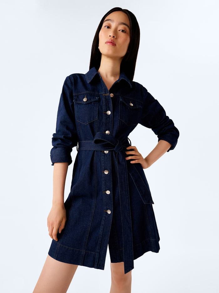 Vera Dress in Indigo