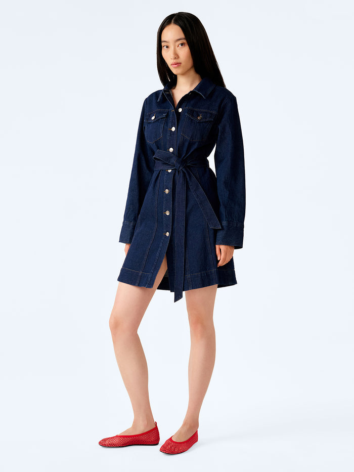 Vera Dress in Indigo