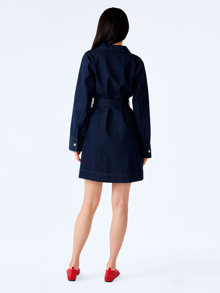 Vera Dress in Indigo