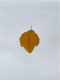 Vintage Butterscotch Bakelite Leaf Art Deco 2" Pendant