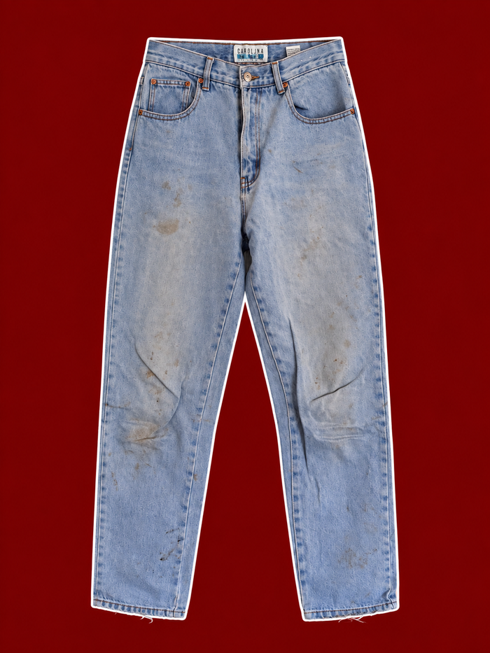Vintage Carolina Blues Light Wash Straight-Leg Jeans