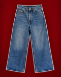 Wide-Leg Denim Jeans