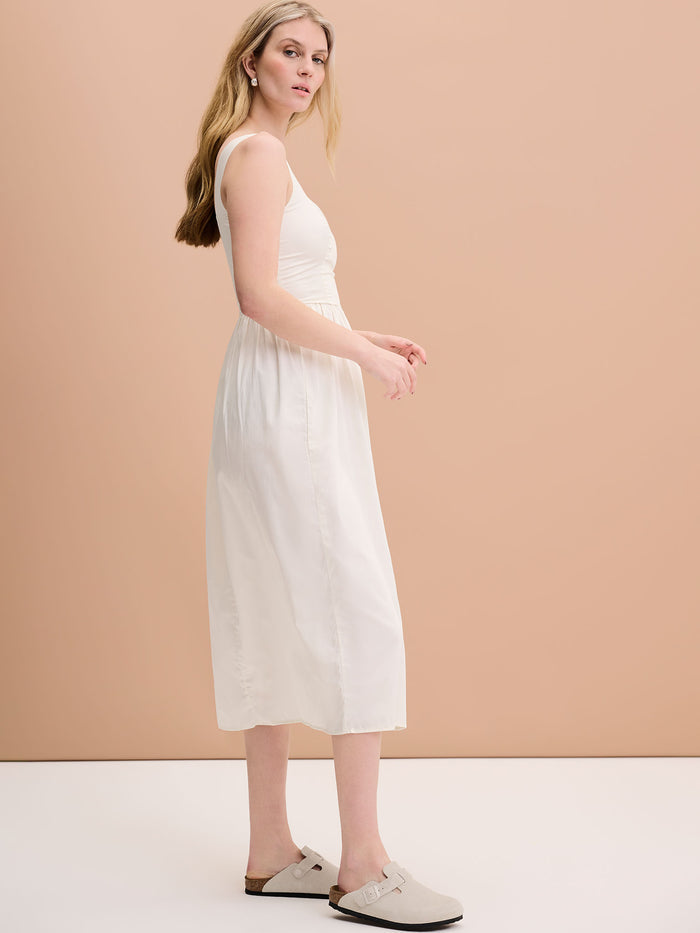Winslow Midi Dress in Cream