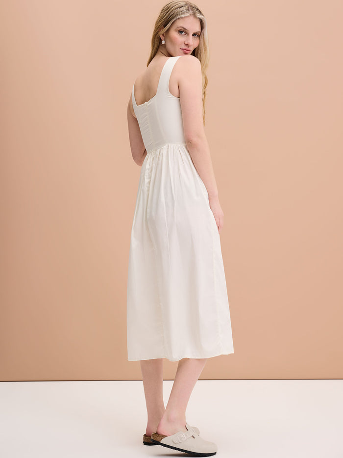 Winslow Midi Dress in Cream