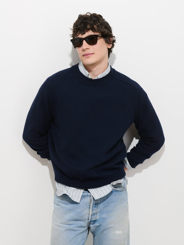 Winston Crewneck Sweater in Wool