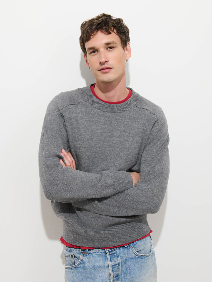 Winston Crewneck Sweater in Wool