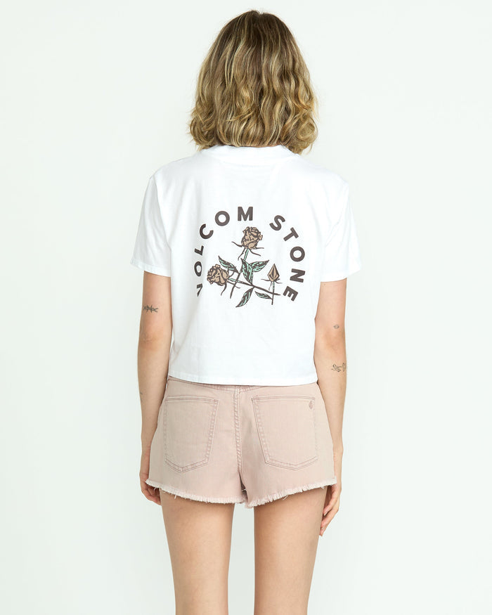 Women's 1991 Stoned Denim Shorts-Stone-Volcom