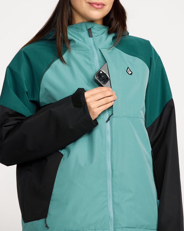 Women's Agate Insulated Jacket-Arctic Blue-Volcom