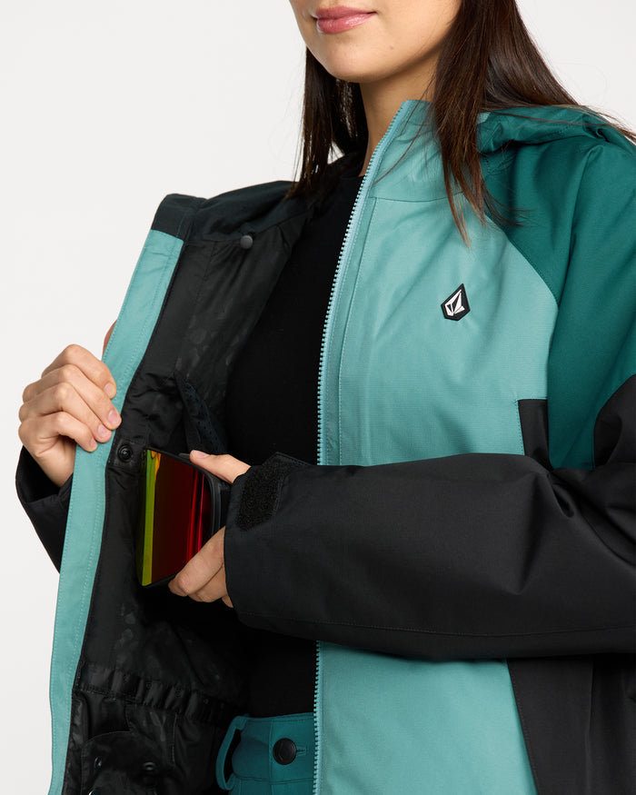 Women's Agate Insulated Jacket-Arctic Blue-Volcom