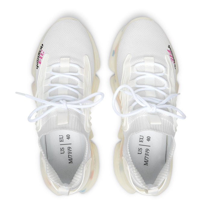 Women's All White Mesh Sneakers — Lightweight Breathable Athletic Shoes with '314 Originals' Accent - 314 Originals