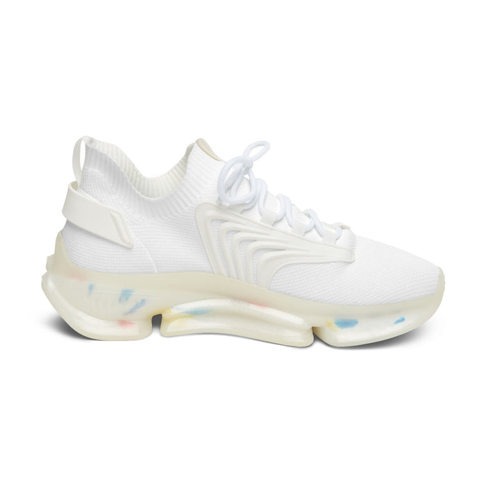 Women's All White Mesh Sneakers — Lightweight Breathable Athletic Shoes with '314 Originals' Accent - 314 Originals