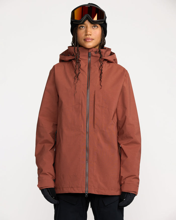 Women's Stretch Gore-Tex Jacket-Henna-Volcom