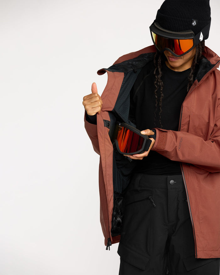 Women's Stretch Gore-Tex Jacket-Henna-Volcom