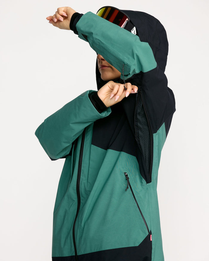 Women's At Stretch Gore-Tex Jacket-Spruce Green-Volcom