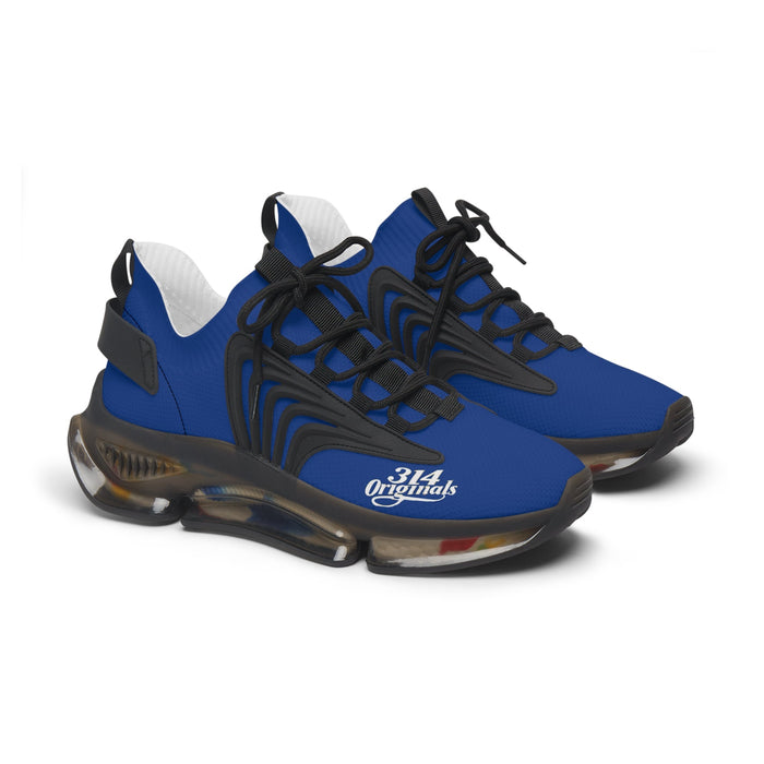 Women's Blue Mesh Sneakers — Lightweight Athletic Running Shoes with '314 Originals' Accent - 314 Originals