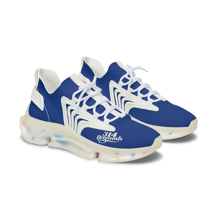 Women's Blue Mesh Sneakers — Lightweight Athletic Running Shoes with '314 Originals' Accent - 314 Originals