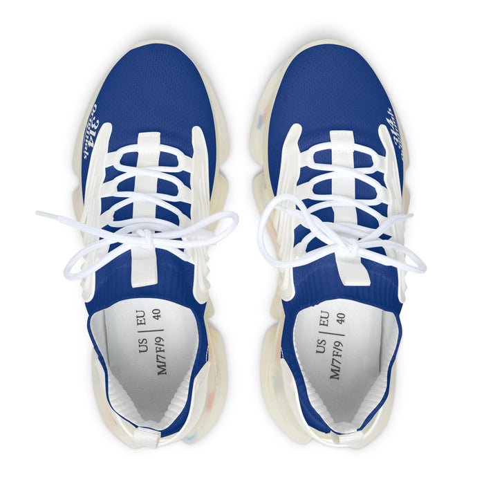 Women's Blue Mesh Sneakers — Lightweight Athletic Running Shoes with '314 Originals' Accent - 314 Originals