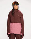Women's Bolt Insulated Jacket-Oxblood-Volcom